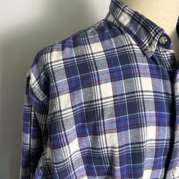 Cabela's Men's Plaid Long Sleeve Flanel Shirt, Size 2XL, Blue, Red, Gray, 2/$25 - Picture 4 of 10